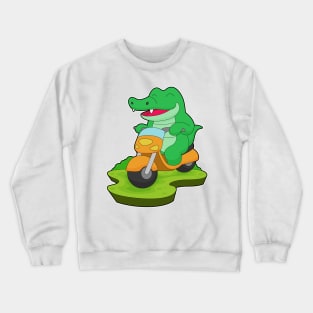 Crocodile Motorcycle Crewneck Sweatshirt